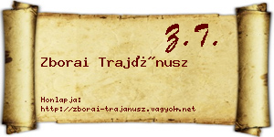 Zborai Trajánusz névjegykártya